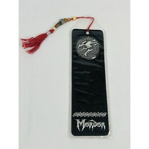 JRR Tolkien Lord of the Rings Bookmark Mordor Tassel Beads The Two Towers